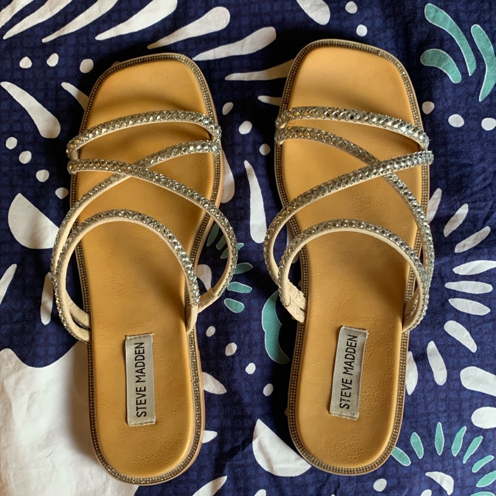 Steve Madden Spice Bling Sandal size 8